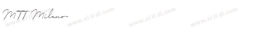 MTT Milano字体转换